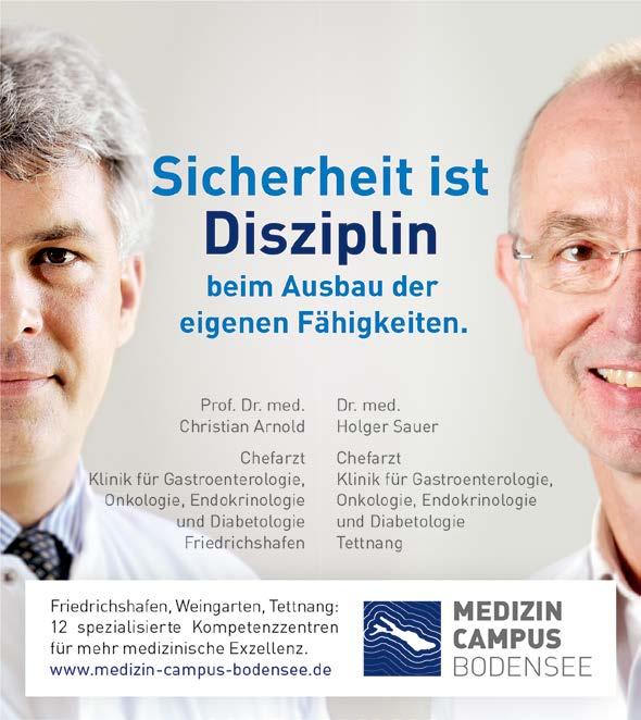 Klinikum Friedrichshafen GmbH Röntgenstraße 2, 88048 Friedrichshafen Telefon 07541 96-0, www.klinikum-fn.de Klinik Tettnang GmbH Emil-Münch-Str.