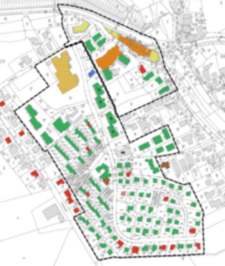 Bestandsanalyse B-Plan Nr. 8 und Nr. 7 (Jan. 2016) Ergebnis: Im Untersuchungsbereich sind nur wenige Gebäude mit Dauerwohnungen (Hauptwohnsitz ) vorhanden.