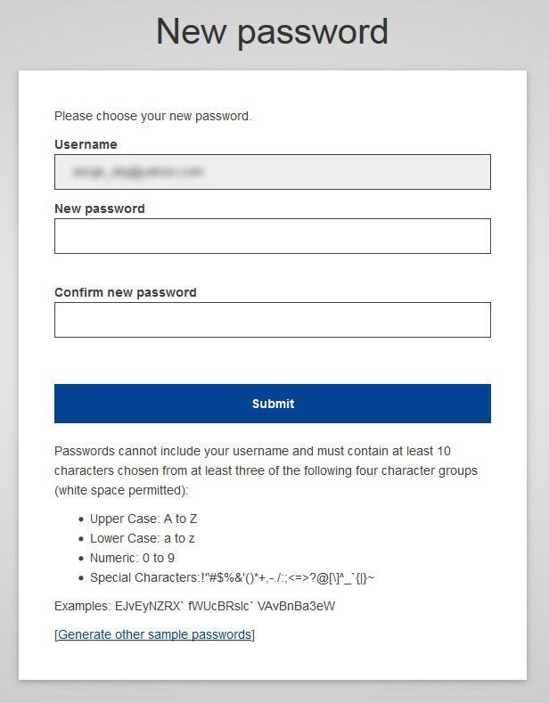 Registrierung- ECAS Bitte tragen Sie den, in dem E-Mail angegebenen Benutzernamen und Ihr persönlich erstelltes Passwort ein.