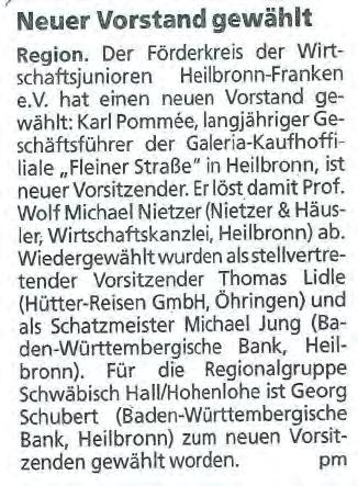 Hohenloher Tagblatt (18.3.