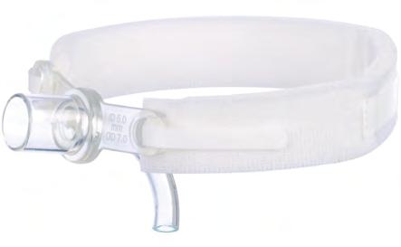Verwendung während Bestrahlung möglich Stufenlos auf Halsweite einstellbar Mit Klettverschluss am Kanülenschild Abmessungen: Breite 2 cm, Dicke