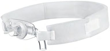 Klettverschluss Verwendung während Bestrahlung möglich Stufenlos auf Halsweite einstellbar Mit Hakenverschluss am Kanülenschild Abmessungen: Breite 3 cm,