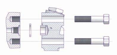 Zubehörsätze für Ventilblöcke Zubehörsätze zur Befestigung von Ventilblöcken an Messgeräten gemäß DIN EN 61518 Zubehörsätze enthalten 4 Schrauben und 2 Dichtringe.