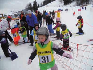 Da die Nachwuchsarbeit den Funktionären immer besonders am Herzen liegt, erlernen viele Vier- bis Siebenjährige beim WSV Ebbs das Skifahren, wobei kompetente Trainer dafür zur Verfügung stehen.