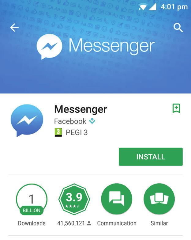 Installation bei Android 1. Öffnen Sie den Google Play Store. Der Facebook Messenger kann im Google Play Store kostenlos heruntergeladen werden.
