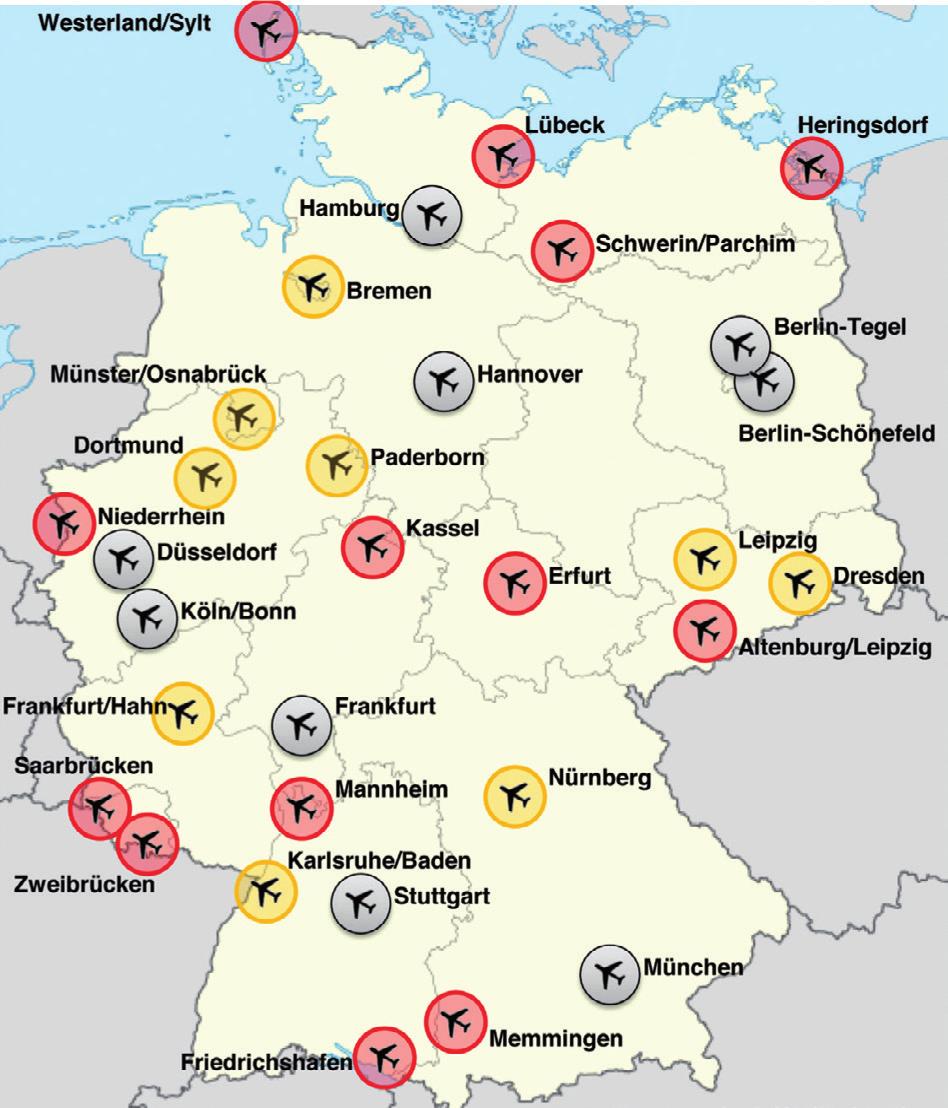 Zusätzliche Besonderheiten im Luftraum E VFR-Verkehr steht auch bei Funkkontakt nicht unter Kontrolle und wird nicht gestaffelt Auch bei Transpondernutzung steht der VFR-Verkehr nicht unter Kontrolle