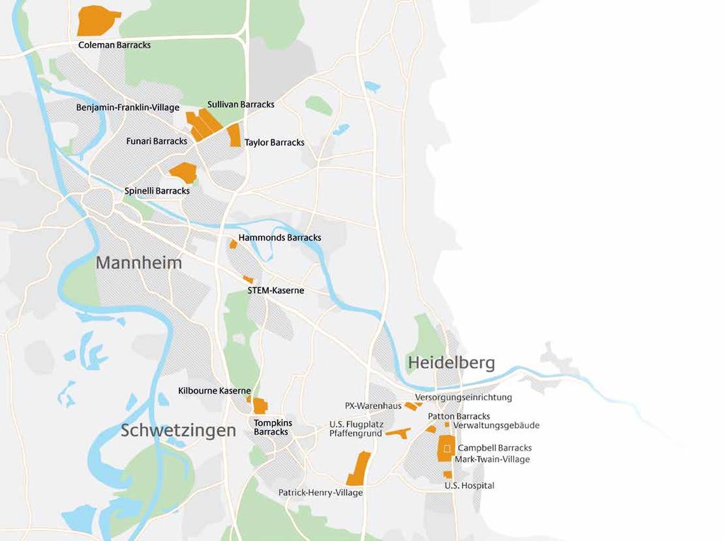 2 3 Konversion Rhein-Neckar Konversion Rhein-Neckar Neue Chancen für die Zukunft 4500 Wohnungen Heidelberg