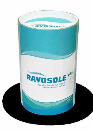 Rayosole plus ist ein basisch-mineralisches Badesalz, geeignet für basische Voll- und Fußbäder, basische Wickel und basische Strümpfe.