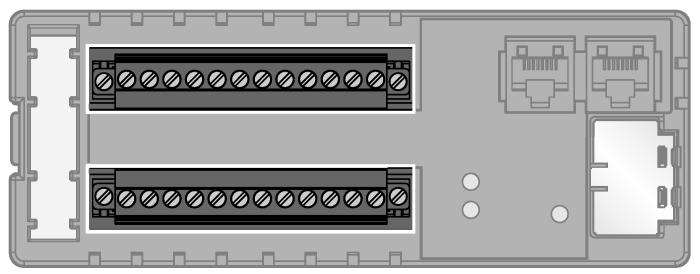 Anschlussübersicht Ethernet Feldbuskabel (Beispiel): RJ45S-RJ45S-441-2M (Ident-Nr. 6932517) oder RJ45-FKSDD-441-0,5M/S2174 (Ident-Nr.