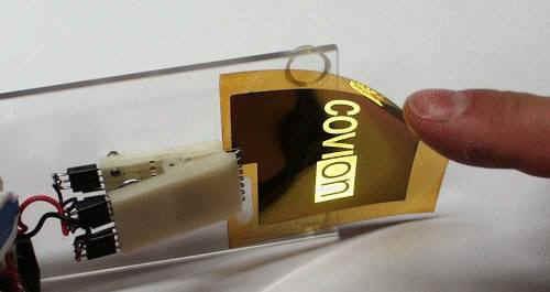 Organische Leuchtdioden (OLED) Organic semiconductor Cathode Substrate Quelle: www.covion.