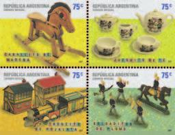 Südamerika Ergänzung zum Übersee-Katalog Band 3 (2005) Argentinien (MiR 12/07) 2007, 5. Mai. Altes Spielzeug aus einheimischer Produktion. Odr.; gez. K 14.