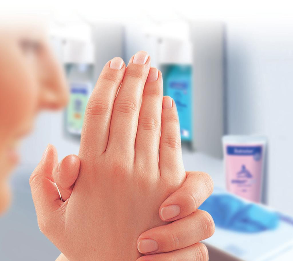Das HARTMANN Hände Hygiene System Infektions- und Hautschutz optimal aufeinander