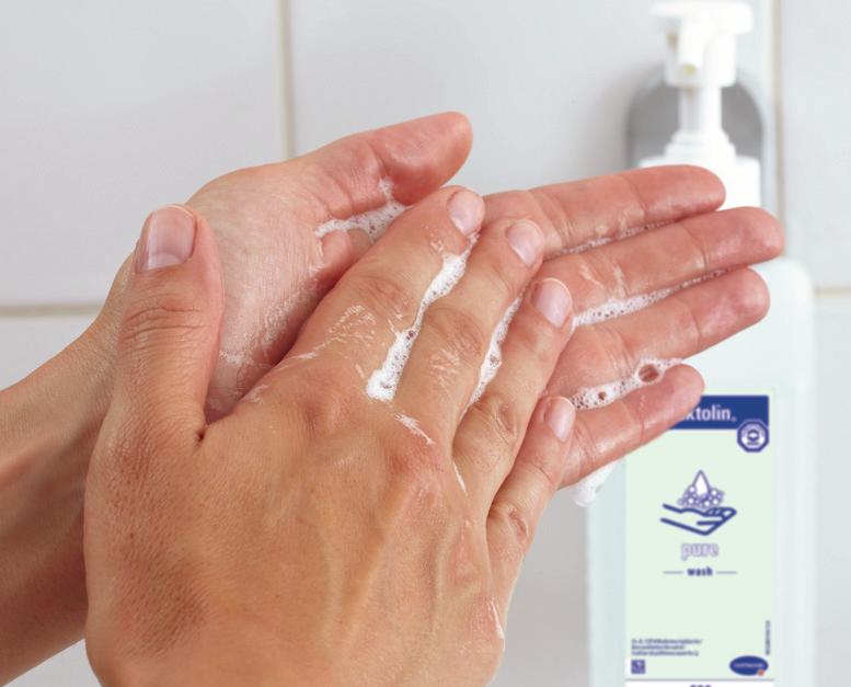 Händereinigung. Schonend mit den Baktolin Produkten. Zu häufiges Händewaschen kann zu Hautirritationen führen. Umso wichtiger ist der Einsatz hautmilder Waschlotionen.