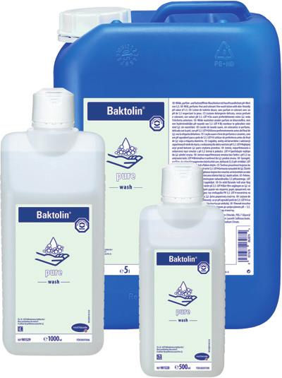 Händereinigung Baktolin pure Waschlotion für die milde Reinigung. Parfüm- und farbstofffrei.