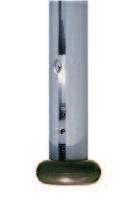 Durchmesser je nach Größe: 75 oder 100 mm Mastkopf in Rund/Anthrazit oder Spitz/Blau erhältlich Kombinierbar mit den Bodenhalterungen 60.1 bis 60.