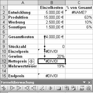 3 Office Excel 2003 - Fortgeschrittene Techniken 3 Formeln überwachen In diesem Kapitel erfahren Sie wie Sie die Fehlerüberprüfung und das Überwachungsfenster nutzen wie Sie komplexe Formeln