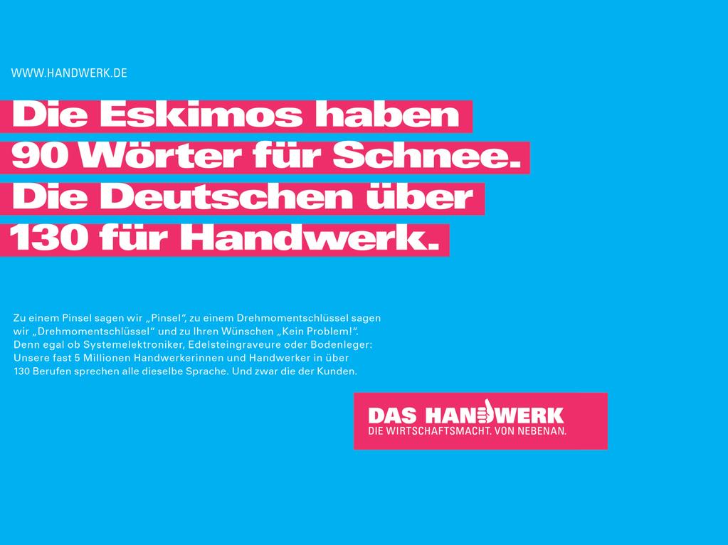 Image-Kampagne Handwerk 2011 //