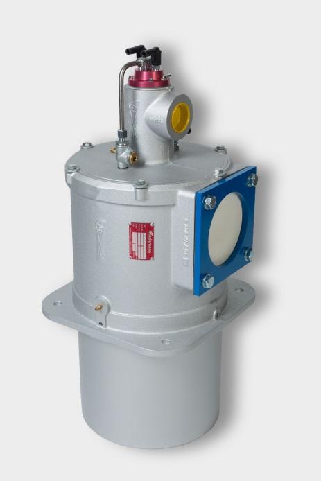 Gas-Gleichdruckregelung (VAS und VAG) samt Gas-Volumenanzeige mit RA-60 Schwebekörper- Messgerät. Ausführung als fahrbares Demonstrationsmodell.