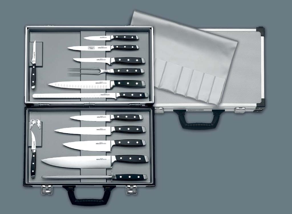 FIRST CLASS 698.111.00 Kochkoffer, 13-tlg. Chef s Knife Case, 13-pcs. 053.111.08 052.111.07 050.111.10 055.111.15 098.111.16 055.111.21 053.