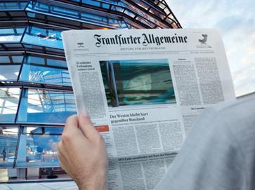 Frankfurter Allgemeine Zeitung Die Politik-Edition der Frankfurter Allgemeine Komponenten im Überblick Print Persönlich Multimedial