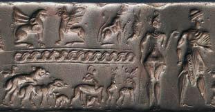 Göttinnen Ihre Zuständigkeitsbereiche und erhoffte Wohltaten Fruchtbarkeit der Tiere Auf diesem Rollsiegel aus Nord- oder Nordostsyrien (1.850-1.750 v.chr.