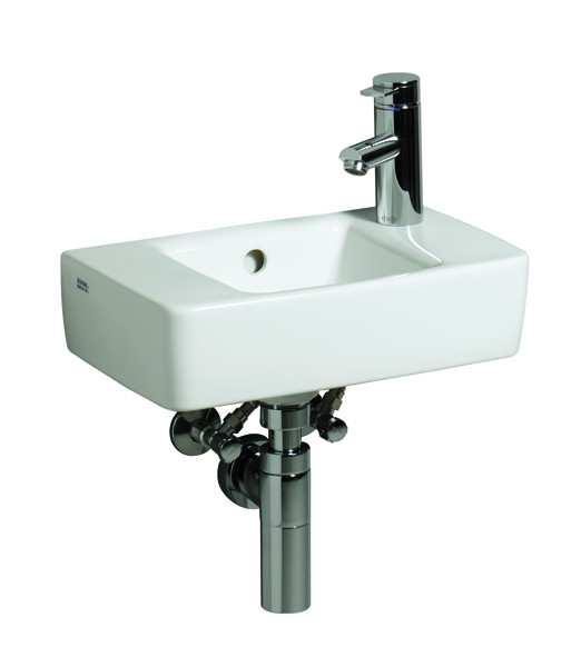 Sanitäre Ausstattung Bäder und WCs Sanitäre Objekte Sanitärobjekte in der Farbe weiß Doppelwaschtisch Handwaschbecken