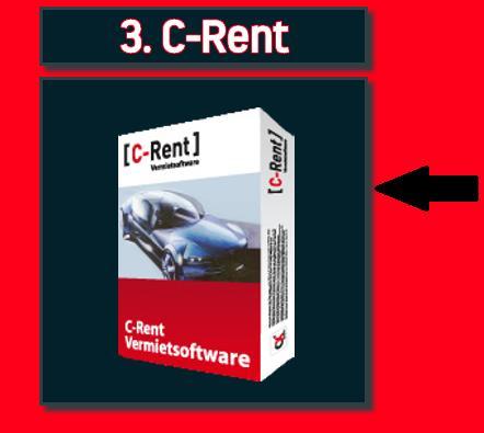 5. Installation C-Rent Haben Sie die vorherigen Schritte durchgeführt, rufen Sie wieder die Seite http://kunden.crent.info/ auf. Klicken Sie nun auf das Symbol 3.