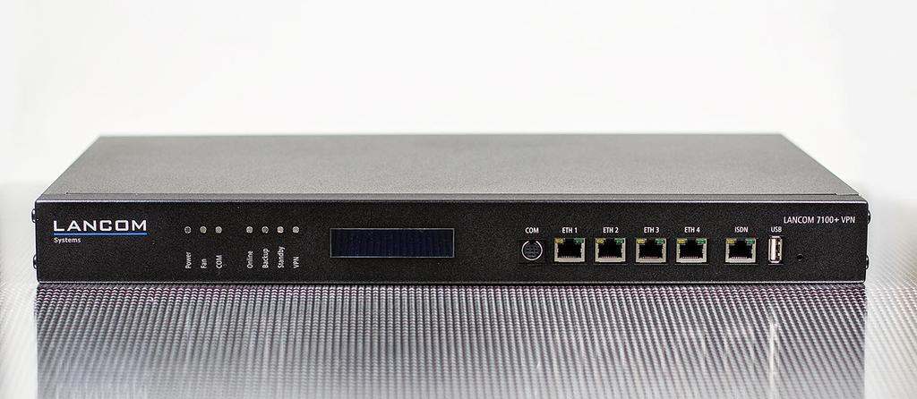 LANCOM 7100+ VPN Leistungsstarkes Central Site VPN Gateway für die Anbindung von bis zu 200 Standorten 1 VPN-Standortvernetzung für mittlerer Netzwerkinfrastrukturen mit mehreren externen Standorten