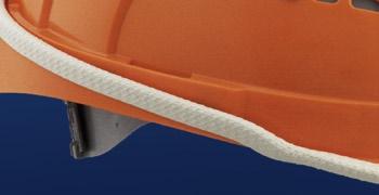 Öko-Leder Schweißband serienmäßig Erhältlich mit 2-Punkt-Kinnriemen aus Leder oder Textil und