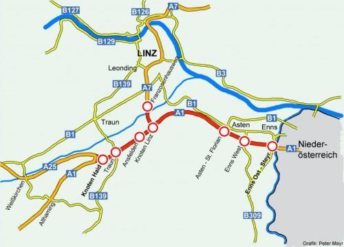 Kärnten 20 Sanierungsgebiet: Stadtgebiet Klagenfurt Geschwindigkeitsbeschränkungen 30 km/h in dem durch den inneren Rand von Völkermarkter Ring, Viktringer Ring, Villacher Ring und St.