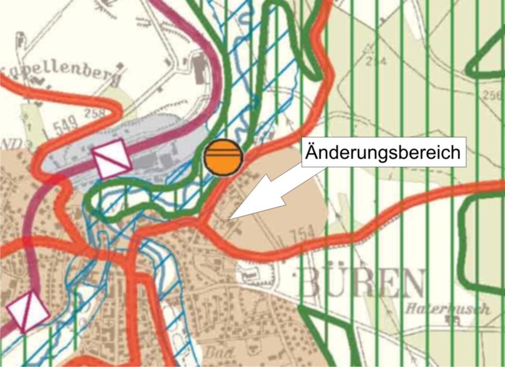 2 Darstellung in der Landes-/Regionalplanung Der Regionalplan für den Regierungsbezirk Detmold, Teilabschnitt Paderborn-Höxter sieht für den Planbereich einen Allgemeinen Siedlungsbereich (ASB) vor.