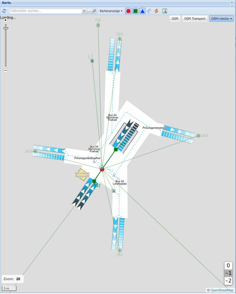 Umsetzung Abbildung 33: Karte der Ebene -1 (Sperrengeschoss) Prinzregentenplatz mit Fußwegen, Treppen und Rolltreppen In der folgenden Karte (Ebene -2) wird der
