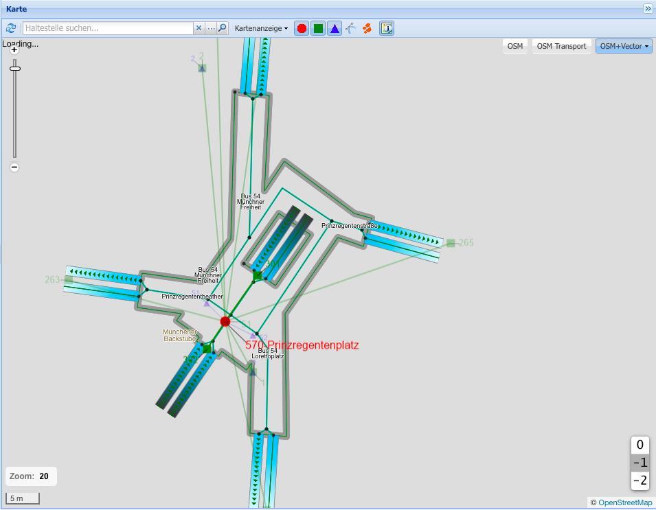 Umsetzung Abbildung 47: Knoten/Kantenmodell für Fußwegrouting im Zwischengeschoß Mit der