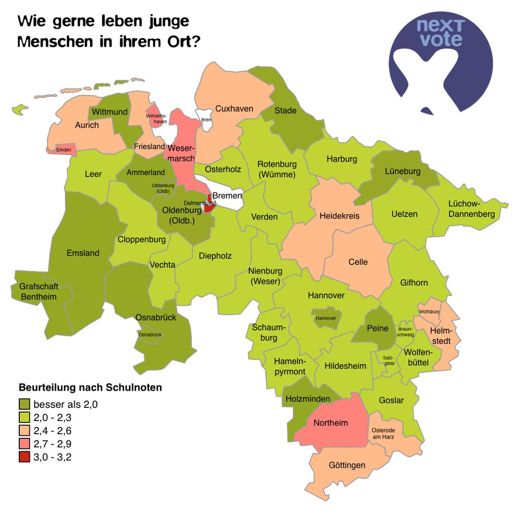 next 11.09.2016 Kommunalwahl in Niedersachsen WIE BEWERTEN JUNGE MENSCHEN IHRE PARTIZIPATIONS- MÖGLICHKEITEN?