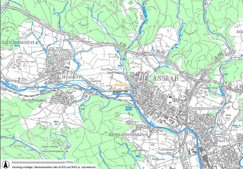 Die Dill Quelle: Mündung: Länge: Größere Nebenbäche: Einzugsgebiet