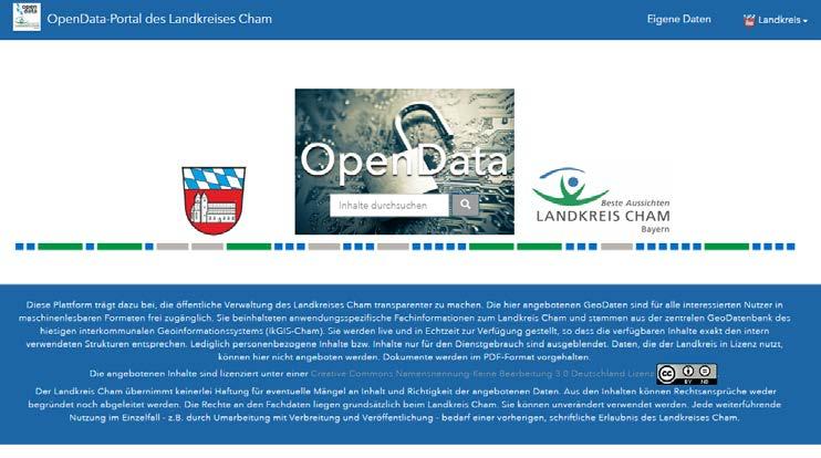 Das OpenData-Portal des Landkreises Cham Dr.