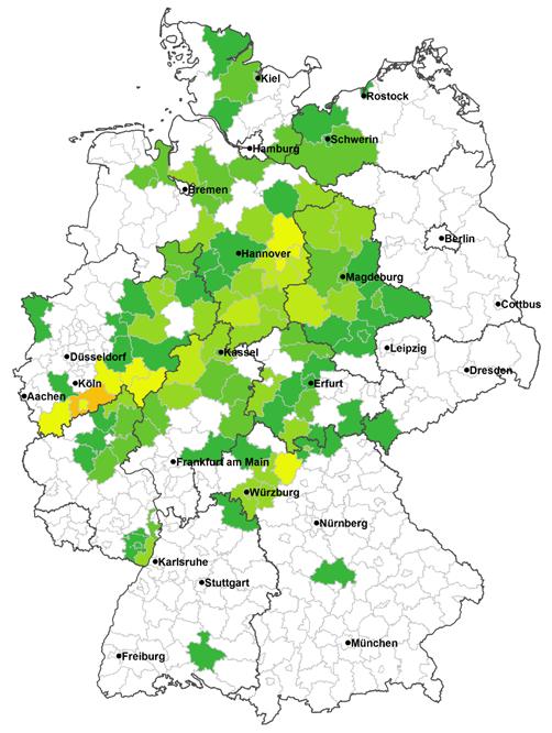 000 Landkreis Nordfriesland Schadenhäufigkeit: 47,7 % 2.
