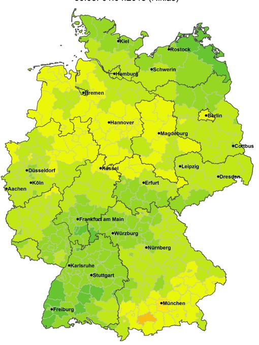000 Stadtkreis Neumünster Schadenhäufigkeit: 5,7 % 820 Euro Landkreis Weilheim-Schongau
