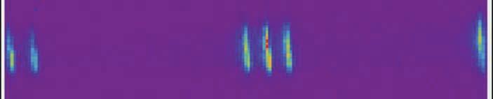 Intensität/w. E. Abb. 4 Typisches Brillouin-Spektrum (oben) mit CCD-Ausgabe (unten) von Methanol.