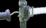 Seilisolator T-Post verwendbar für Seil bis 8 mm, Litze, Draht und Band bis 0 mm sehr robuste Ausführung 000589 schwarz 6,30 7,50 0005850
