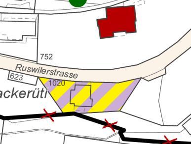 Schutzhöhen geben die Intensitätskarten Auskunft. Sie kann auf der Gemeindeverwaltung eingesehen werden. 4.3 Einzonungen In Wolhusen werden drei Parzellen im östlichen Ortsteil Walferdingen eingezont.