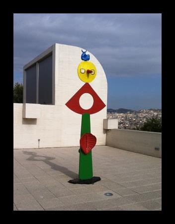 Gotische Figur Bronze Joan Miró,