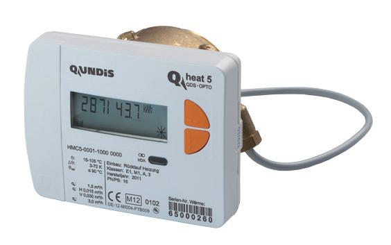 Wärmezähler Q heat 5 Verschraubungs-und Messkapsel-Wärmezähler mit IrDA-Schnittstelle und einer Schnittstelle zur Nachrüstung