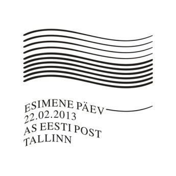 06/13 Estnische Flagge Tallinn 22.02.