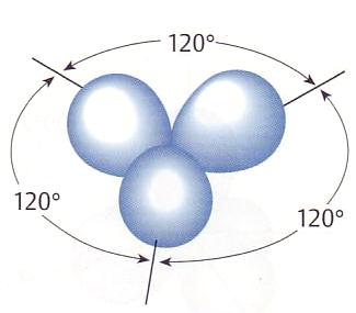 Zwei Elektronendomänen Linear <(Cl-Hg-Cl) = 180