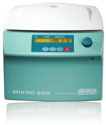 MIKRO 200 Mikroliterzentrifuge, Standardmodell Kurzcharakterisitk: In luftgekühlter (200) und gekühlter Ausführung (200R) erhältlich 24 oder 30-fach