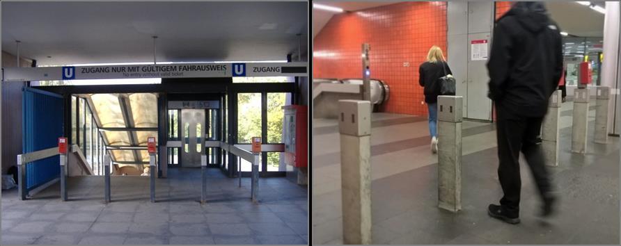 Technische Zählsysteme U-Bahn alle 48 U-Bahnhöfe zusätzlich mit Lichtschranken an (fast) allen Zu-