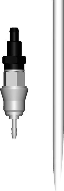 ..635807 (als Ausbausatz für zweiten VHC pro einsetzbar) Schnellverschlusskupplung aus PVDF mit Adapter zum Anschluss eines VHC an eine Sammelflasche, in