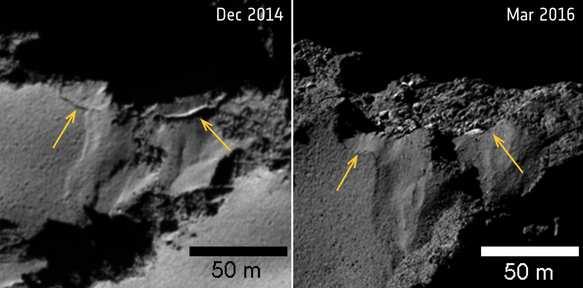 Abb. 3 Komet Churys Ausbruch im Juli 2015. Die Aufnahme zeigt den Kometen Chury während seiner aktiven Periode.