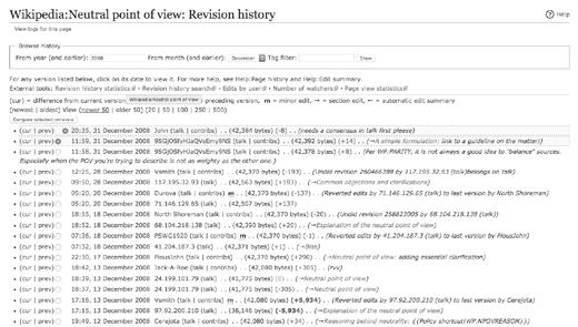 24 1 Fragestellung: Inwiefern ist Wikipedia politisch? zu den Änderungen aufführen (vgl. Abbildung 1).